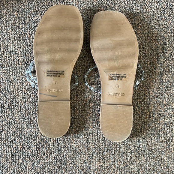 Steve Madden Clear Strap Women's Sandals - Picture 2 of 4
